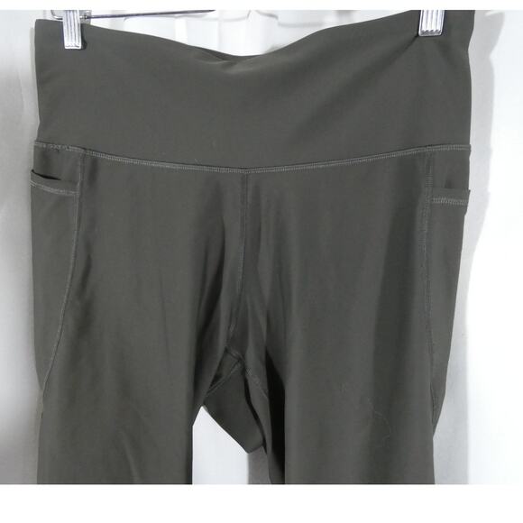 Old Navy Active XL Olive Green Leggings Pockets Yoga Athleisure - Picture 3 of 7